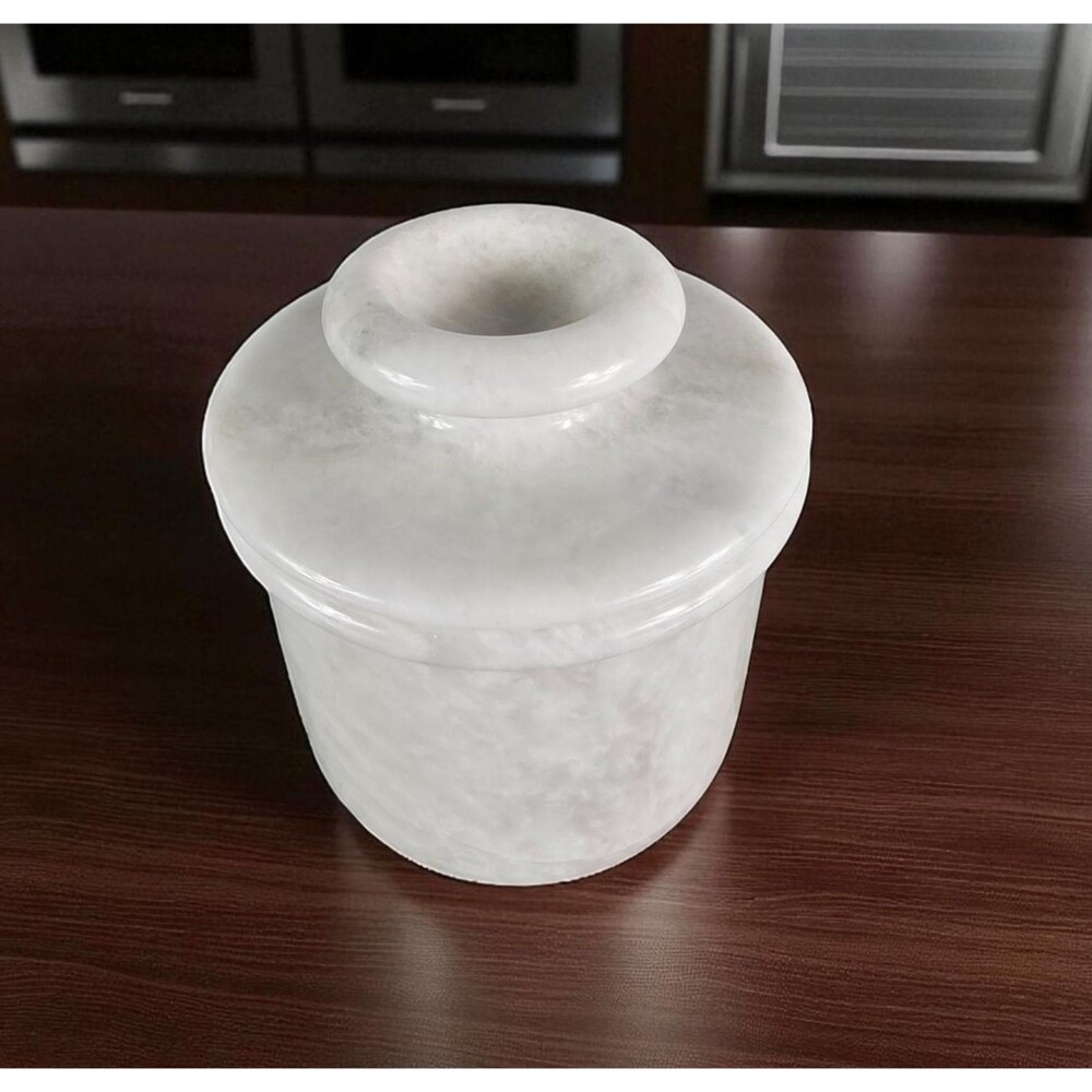 Marble Butter Bell, handmade French Style Butter Crock | Stone Kitchen Decor-New